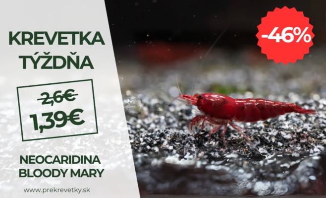 🦐Krevetka týždňa len 1,39 Eur. Bloody Mary krevety teraz v mega akcii len na našom eshope